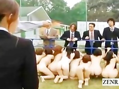 strange japanese bdsm slaves outdoor group
